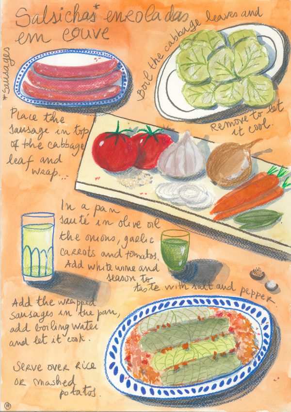 11 - Salsichas enroladas em couve